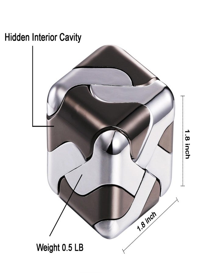 beheart Metal Puzzle 3D Cube Brain Teaser Puzzles - Image 2